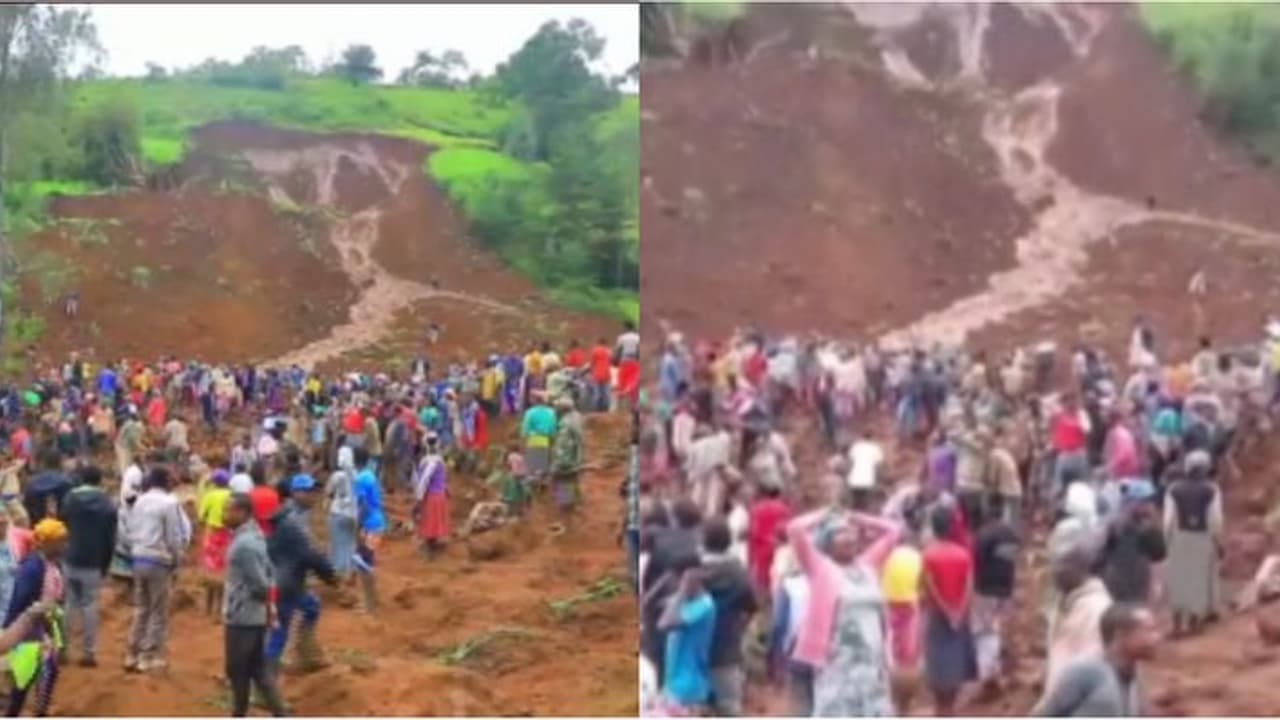 ഉറ്റവരെ തെരഞ്ഞ് വെറും കൈ ഉപയോഗിച്ചും അവർ മണ്ണ് നീക്കി, മരണം 500 കടക്കുമെന്ന് യുഎൻ; വിറങ്ങലിച്ച് എത്യോപ്യ ഉറ്റവരെ തെരഞ്ഞ് വെറും കൈ ഉപയോഗിച്ചും അവർ മണ്ണ് നീക്കി, മരണം 500 കടക്കുമെന്ന് യുഎൻ; വിറങ്ങലിച്ച് എത്യോപ്യ