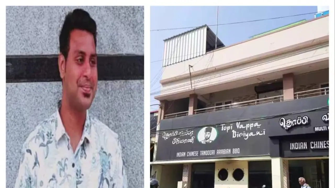 தருமபுரியில் பிரபல பிரியாணி கடையில் வாலிபர் படுகொலை; ஆட்சியர் அலுவலகம் அருகே கொடூரம்