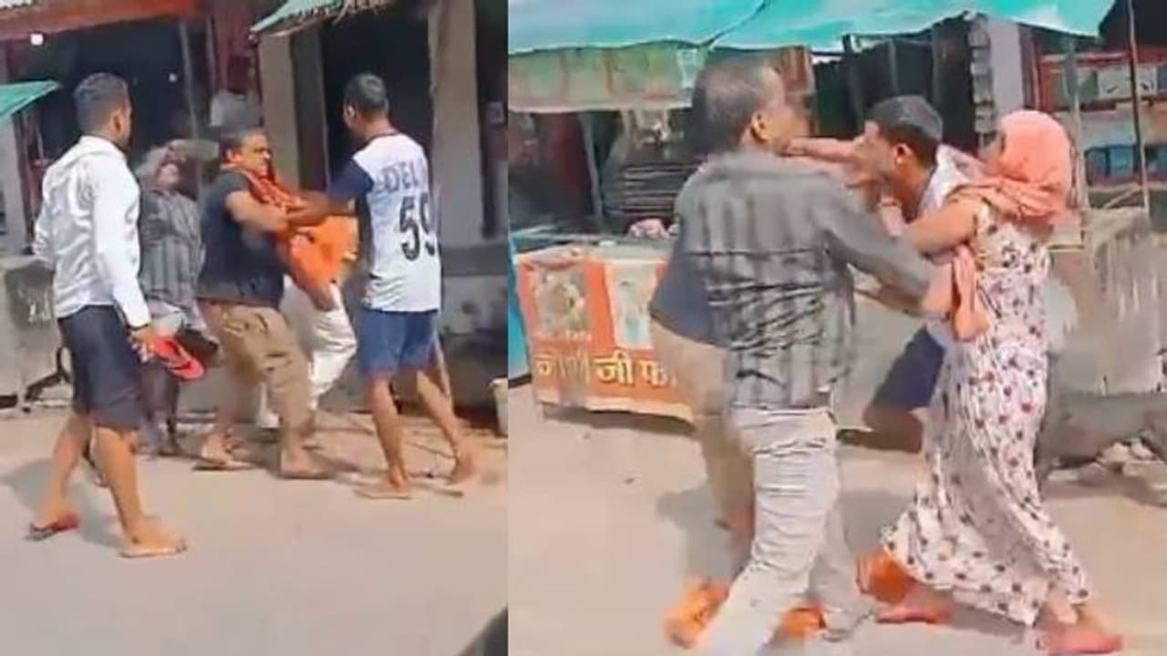 ഇതെന്താ ചെരിപ്പ് യുദ്ധമോ? റോഡിൽ പൊരിഞ്ഞ തല്ല്, വൈറലായി വീഡിയോ, കാണുമ്പോൾ ചിരി വരുന്നെന്ന് നെറ്റിസൺസ്