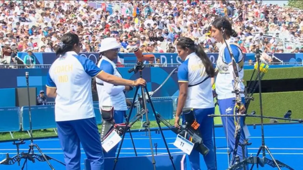Paris Olympics 2024: Indian women's archery team loses 0 6 to Netherlands in quarterfinals Paris Olympics 2024: Indian women's archery team loses 0 6 to Netherlands in quarterfinals