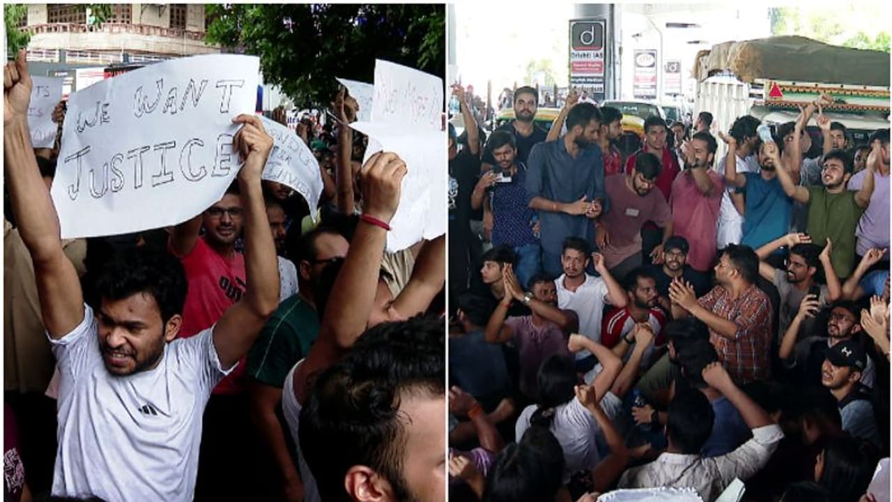 കോച്ചിംഗ് സെൻ്ററിലെ ദുരന്തം; ലൈബ്രറിയും ക്ലാസ്റൂമും പ്രവർത്തിച്ചത് നിയമവിരുദ്ധമായി, പ്രതിഷേധവുമായി വിദ്യാർഥികൾ