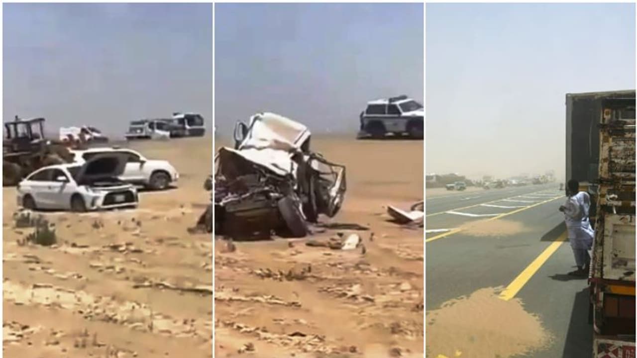 ശക്തമായ പൊടിക്കാറ്റ്; സൗദിയില്‍ 13 വാഹനങ്ങൾ കൂട്ടിയിടിച്ചു, നാല് മരണം, 19 പേർക്ക് പരിക്ക്