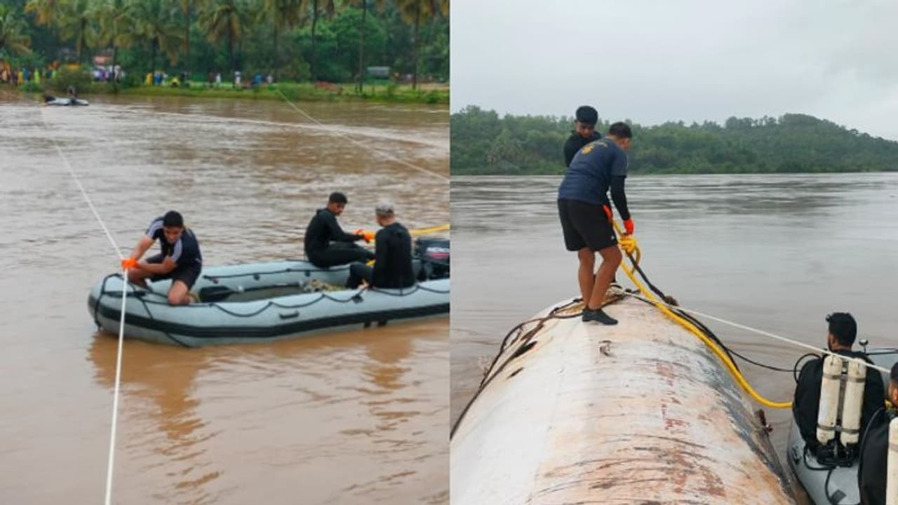 Karnataka: Indian Navy conducts joint operation with NDRF to address disruptions, locate Kerala native Arjun
