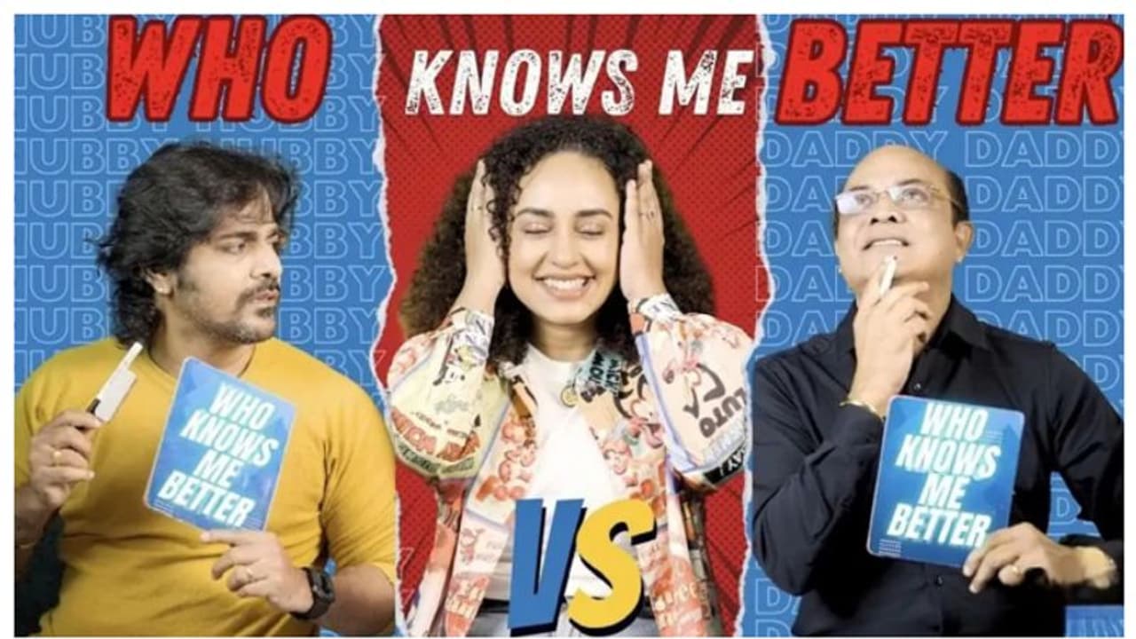 'എന്നെ നന്നായി അറിയുന്നത് ആര്ക്ക്?' ഡാഡിക്കും ശ്രീനിക്കും ചലഞ്ചുമായി പേളി മാണി 'എന്നെ നന്നായി അറിയുന്നത് ആര്ക്ക്?' ഡാഡിക്കും ശ്രീനിക്കും ചലഞ്ചുമായി പേളി മാണി