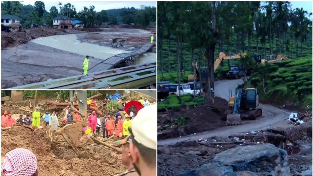 വയനാട് ഉരുൾപൊട്ടൽ; കാണാമറയത്ത് ഇനിയും ഇരുനൂറിലേറെ പേർ, ദുരന്തഭൂമിയിൽ 5 ാം നാൾ തെരച്ചിൽ തുടരുന്നു വയനാട് ഉരുൾപൊട്ടൽ; കാണാമറയത്ത് ഇനിയും ഇരുനൂറിലേറെ പേർ, ദുരന്തഭൂമിയിൽ 5 ാം നാൾ തെരച്ചിൽ തുടരുന്നു