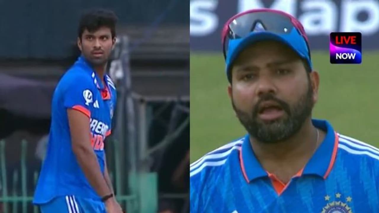 നിനക്ക് വേണ്ടി എല്ലാം ഞാന് തന്നെ ചെയ്യണോ; റിവ്യു എടുക്കാന് നിര്ബന്ധിച്ച വാഷിംഗ്ടണ് സുന്ദറിനോട് രോഹിത് നിനക്ക് വേണ്ടി എല്ലാം ഞാന് തന്നെ ചെയ്യണോ; റിവ്യു എടുക്കാന് നിര്ബന്ധിച്ച വാഷിംഗ്ടണ് സുന്ദറിനോട് രോഹിത്