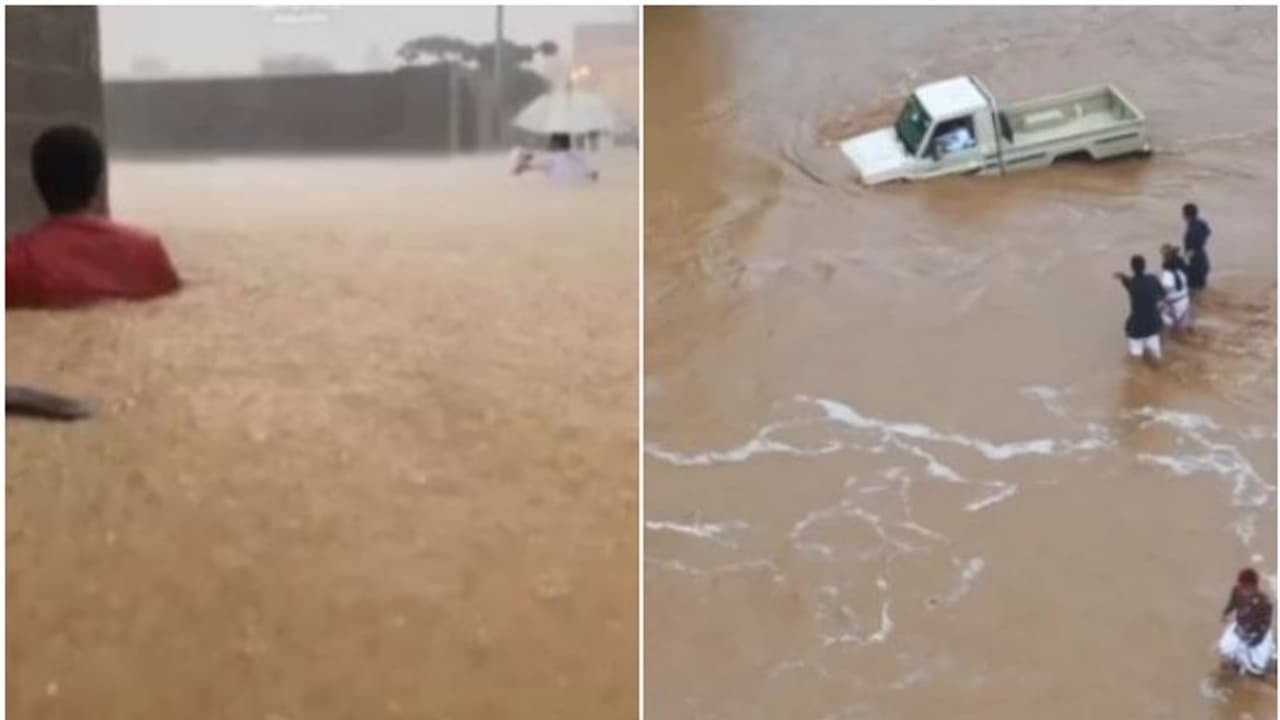 ജിസാനില് കനത്ത മഴ; റോഡുകളില് വെള്ളക്കെട്ട് ജിസാനില് കനത്ത മഴ; റോഡുകളില് വെള്ളക്കെട്ട്