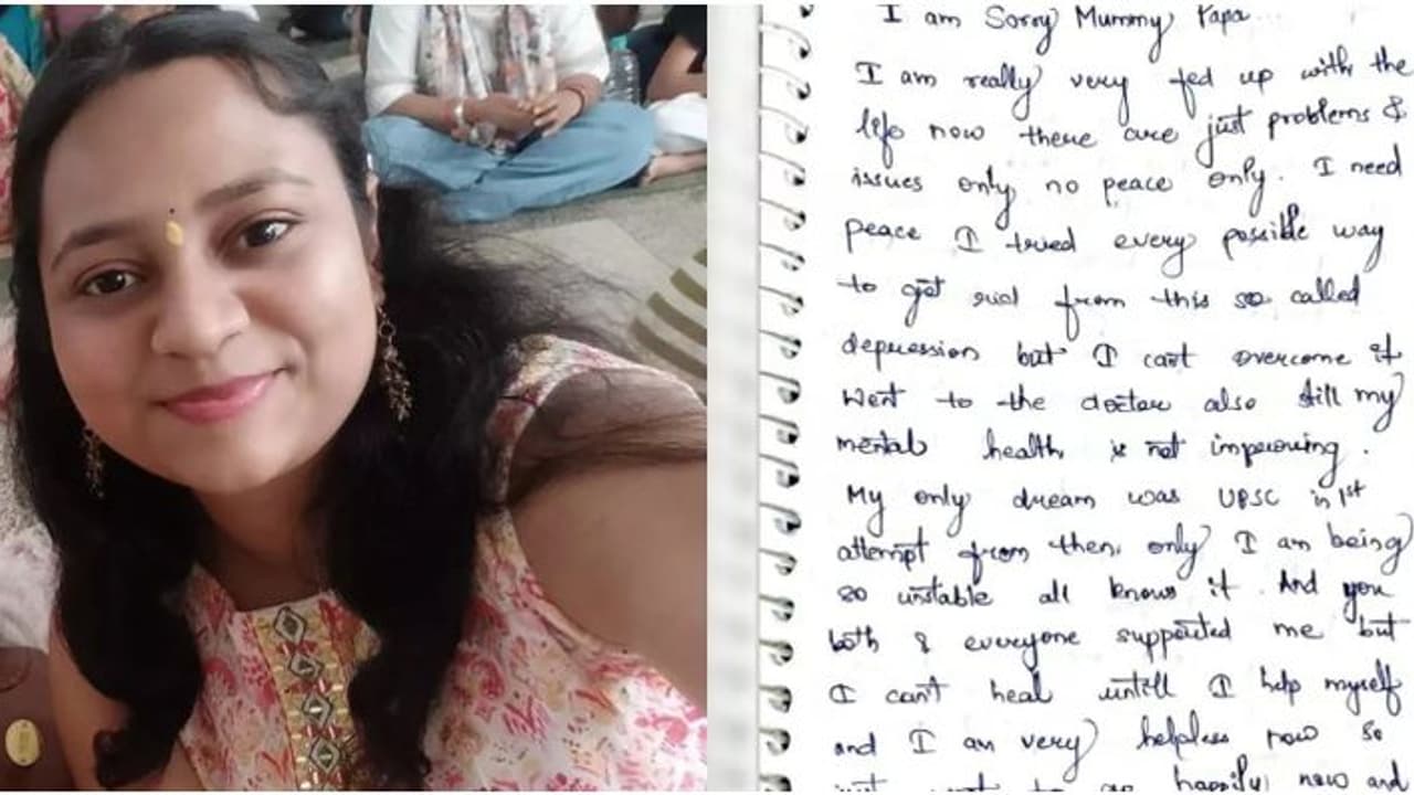 കത്തെഴുതിവെച്ച് ഐഎഎസ് പരിശീലന വിദ്യാർഥി ജീവനൊടുക്കി