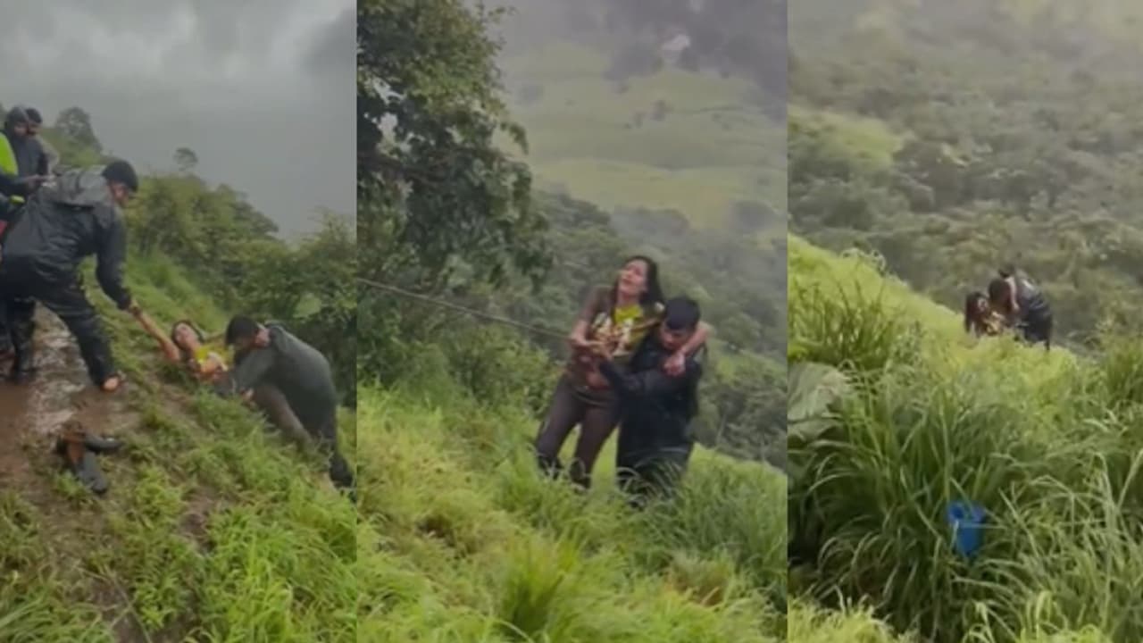 മലമുകളിൽ സെൽഫി, 150 താഴ്ചയുള്ള കൊക്കയിലേക്ക് വീണ് യുവതി വീഡിയോ മലമുകളിൽ സെൽഫി, 150 താഴ്ചയുള്ള കൊക്കയിലേക്ക് വീണ് യുവതി വീഡിയോ