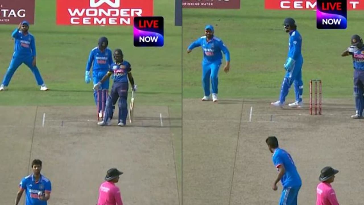 ബൗൾ ചെയ്യാൻ വന്നശേഷം ഒന്നല്ല രണ്ട് തവണ പറ്റിച്ചു; സ്ലിപ്പിൽ നിന്ന് വാഷിംഗ്ടൺ സുന്ദറിനെ 'അടിക്കാനോടി' രോഹിത്