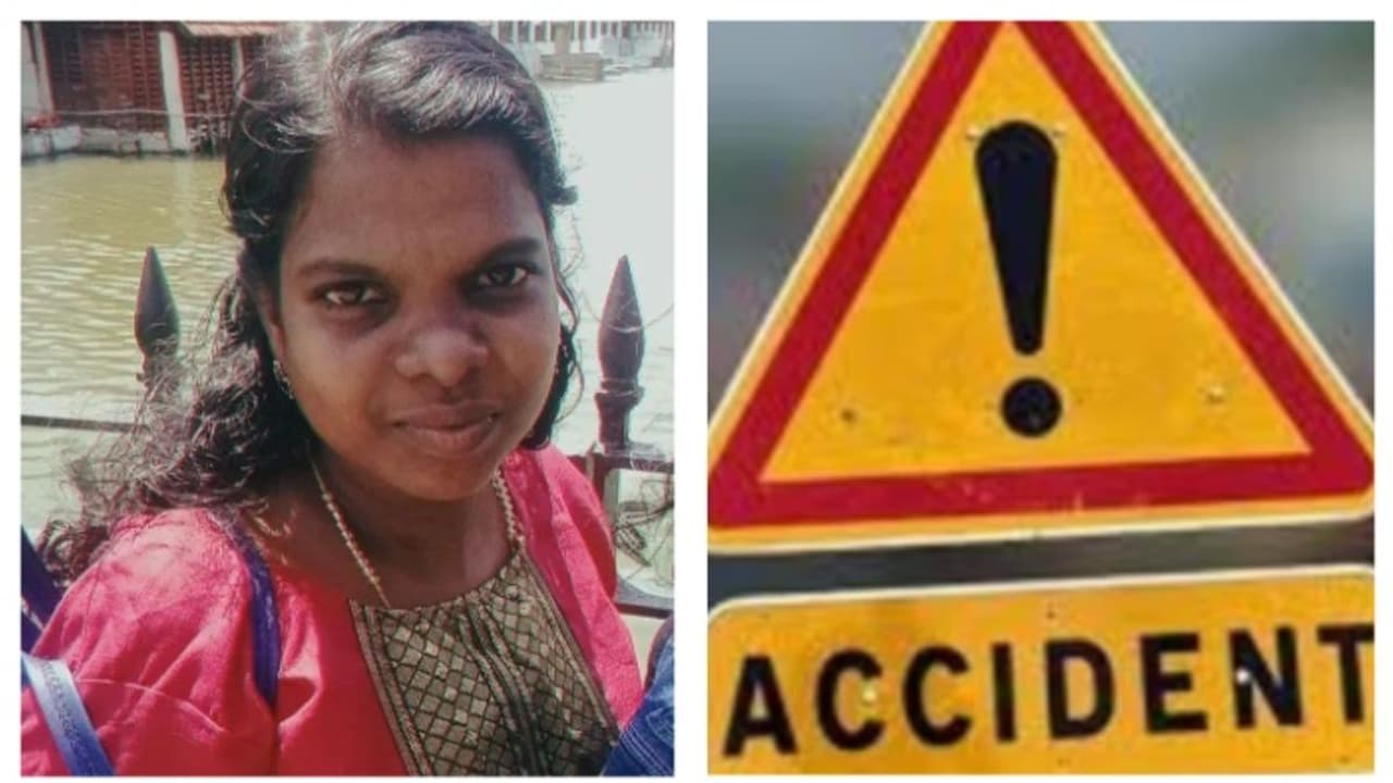 അജ്ഞാത വാഹനമിടിച്ച് സ്കൂട്ടർ യാത്രക്കാരിയായ യുവതിക്ക് ദാരുണാന്ത്യം; അപകടം കരകുളം പാലത്തിന് സമീപം അജ്ഞാത വാഹനമിടിച്ച് സ്കൂട്ടർ യാത്രക്കാരിയായ യുവതിക്ക് ദാരുണാന്ത്യം; അപകടം കരകുളം പാലത്തിന് സമീപം