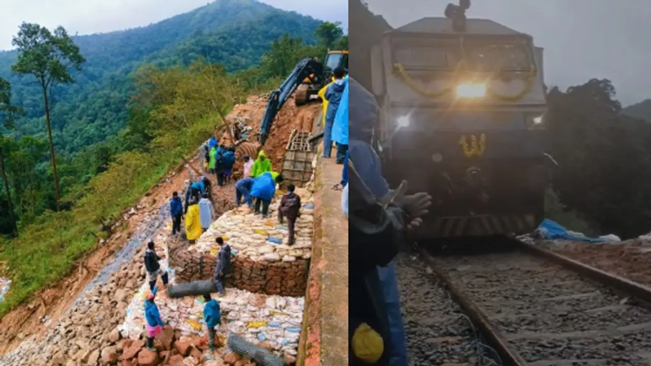 Bengaluru Mangaluru railway service suspended until August 8 as land collapses near Edakumeri