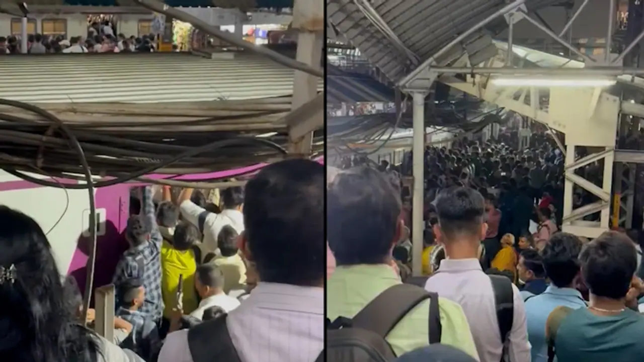 Mumbai Hardship: Viral Video Shows Daily Struggles on Mumbai Local Train