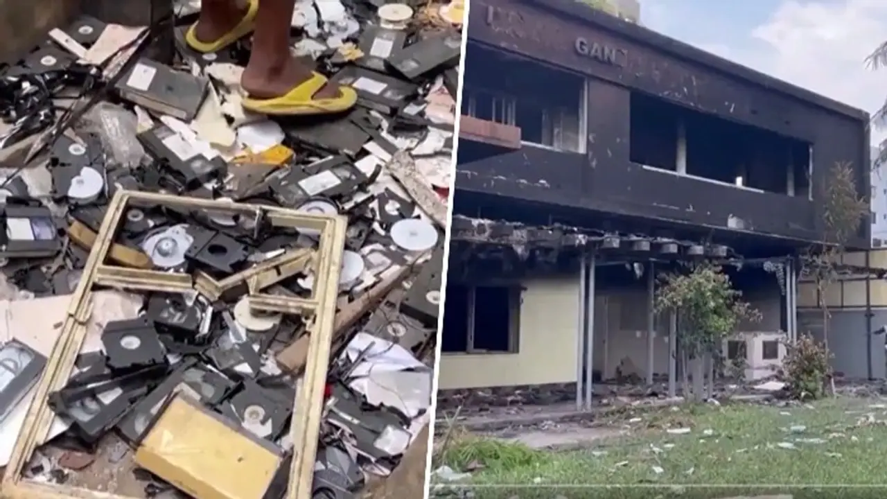 Bangladesh unrest: Video captures aftermath of looting, arson at Dhaka's Indira Gandhi Cultural Centre (WATCH) Bangladesh unrest: Video captures aftermath of looting, arson at Dhaka's Indira Gandhi Cultural Centre (WATCH)