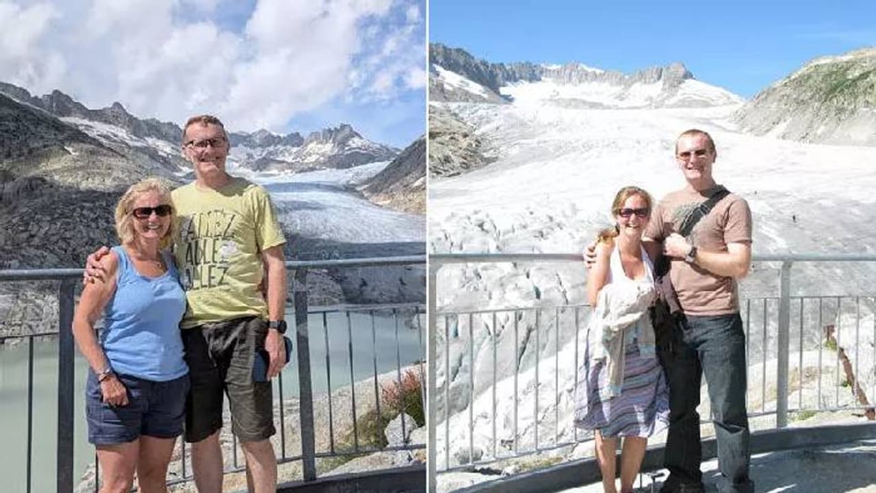 കാലാവസ്ഥാ വ്യതിയാനത്തിന്റെ ഭീകരത, മഞ്ഞുരുകുന്നത് അതിവേ​ഗം, 15 വർഷം മുമ്പും ഇന്നും, ഞെട്ടിക്കുന്ന ചിത്രം