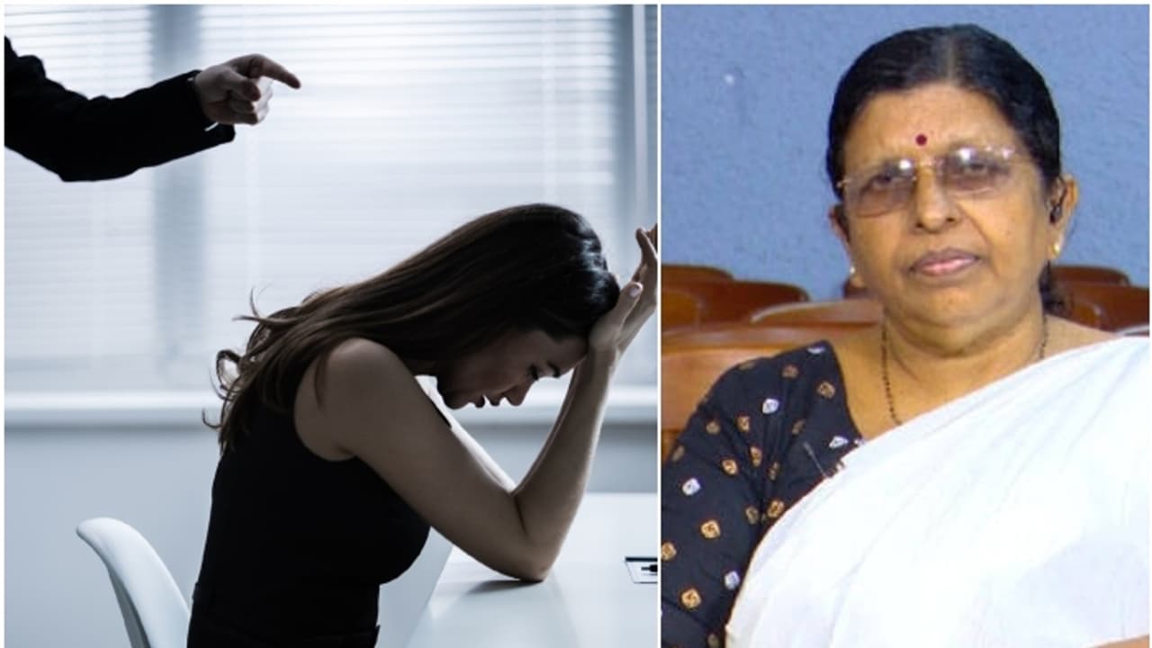 തൊഴിലിടങ്ങളിലെ പീഡനം: പരാതി നല്കുന്ന സ്ത്രീകളെ അധികാരികൾ മാനസികമായി തകര്ക്കുന്ന പ്രവണത: വനിതാ കമ്മീഷൻ തൊഴിലിടങ്ങളിലെ പീഡനം: പരാതി നല്കുന്ന സ്ത്രീകളെ അധികാരികൾ മാനസികമായി തകര്ക്കുന്ന പ്രവണത: വനിതാ കമ്മീഷൻ