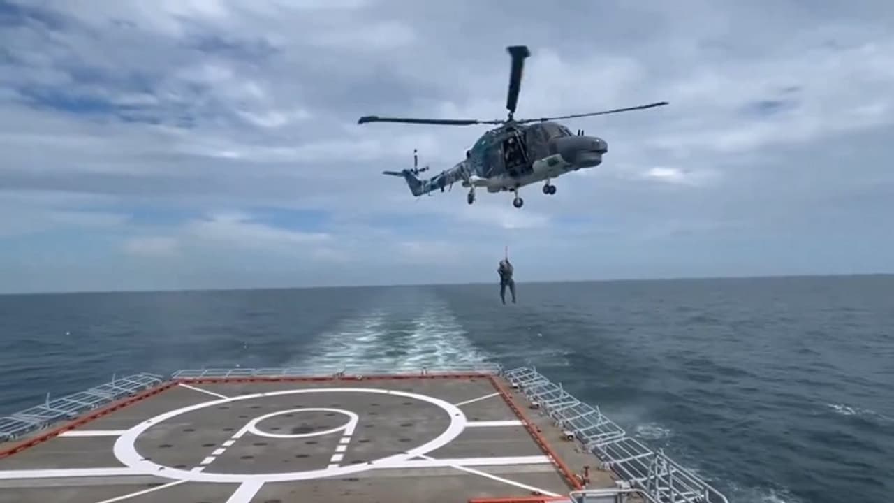 INS Tabar, German Navy's Sea Lynx conduct maritime exercise to boost bilateral ties INS Tabar, German Navy's Sea Lynx conduct maritime exercise to boost bilateral ties