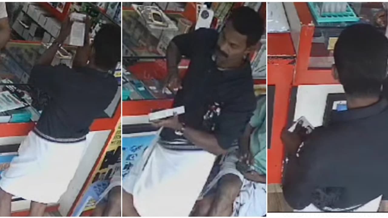 എന്താ അഭിനയം! കുറെ നേരം ഫോൺ ബോക്സ് തിരിച്ചും മറിച്ചും നോക്കി, കടക്കാരന്‍റെ ശ്രദ്ധ തെറ്റിയതോടെ മുങ്ങി; അന്വേഷണം