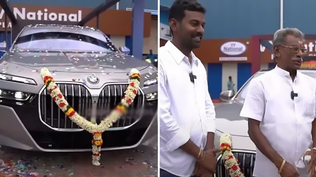 ரூ.2 கோடி BMW கார், கோல்டு வாட்ச்... அப்பாவுக்கு வெயிட்டான பரிசு கொடுத்து அசத்திய தங்க மகன்!