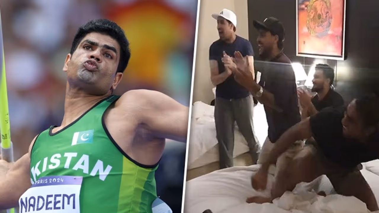 'Pura mahaul badal diya': Pakistani cricketers celebrate Arshad Nadeem's historic Olympic gold (WATCH)