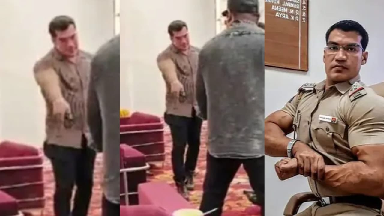 'നായക് ഹൂം മേ'...ജന്മദിന പാർട്ടിയിൽ തോക്കുമായി ഡാൻസ്; മസിൽ കാണിച്ച് വൈറലായ ജയിൽ സൂപ്രണ്ട് വിവാദത്തിൽ