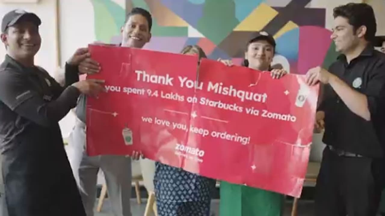 Starbucksல் ரூ. 9.4 லட்சத்திற்கு coffee ஆர்டர் செய்த வாடிக்கையாளரைக் கொண்டாடும் Zomato!