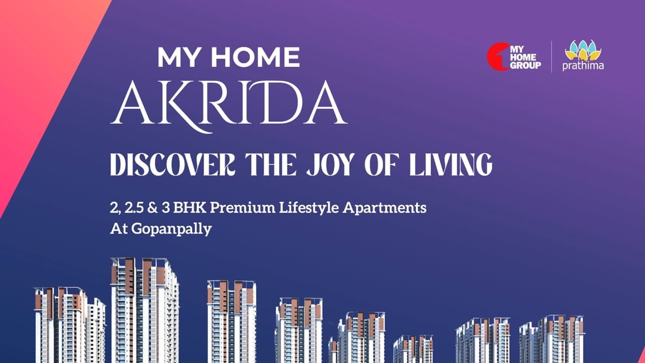 మహా సంతోషాన్నిచ్చే మైహోమ్ అక్రిద.. హైదరాబాద్లో నిర్మిస్తున్న ప్రీమియం రెసిడెన్షియల్ ప్రాజెక్ట్ మహా సంతోషాన్నిచ్చే మైహోమ్ అక్రిద.. హైదరాబాద్లో నిర్మిస్తున్న ప్రీమియం రెసిడెన్షియల్ ప్రాజెక్ట్