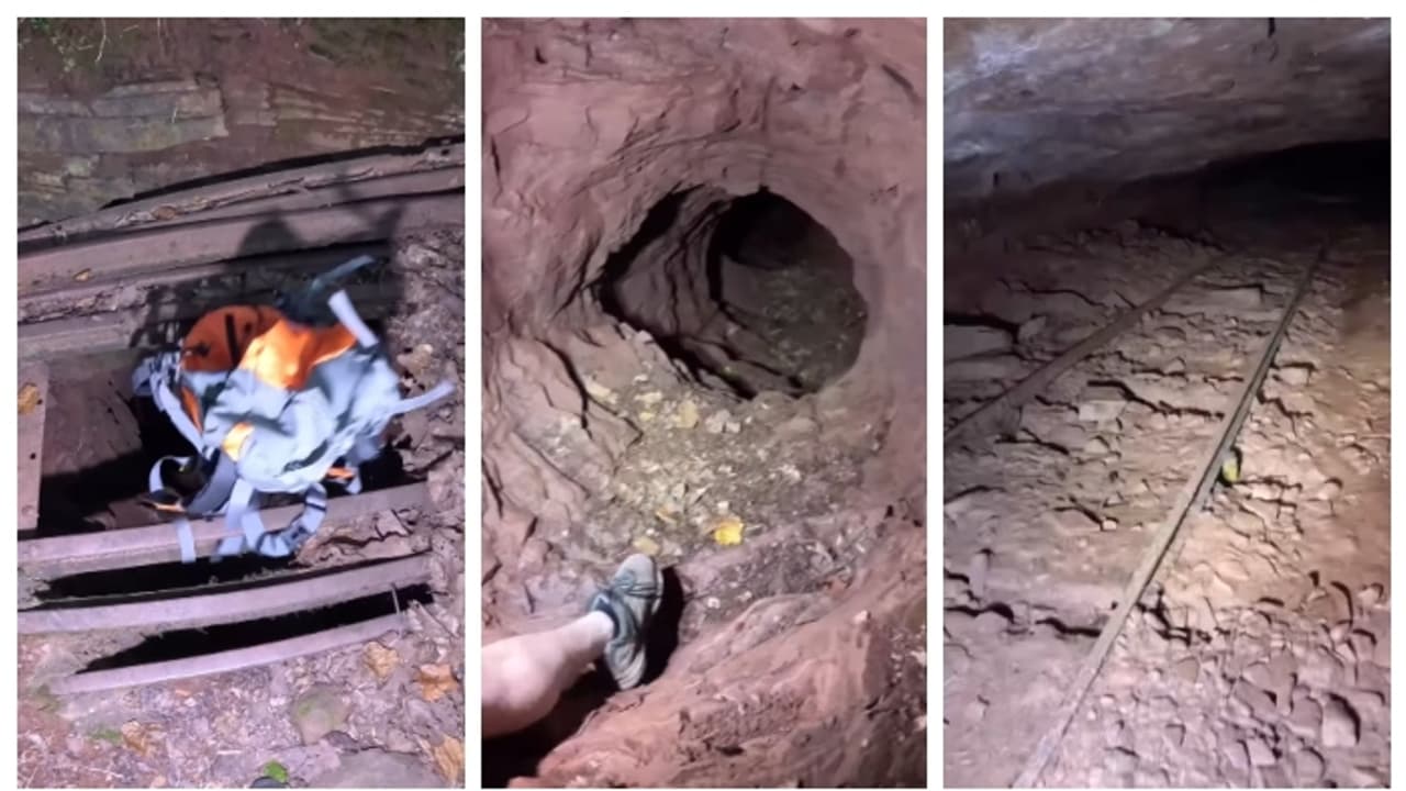 ഖനിയുടെ ഉള്ളറകളില്‍ ഒരു റെയില്‍വേ ട്രാക്ക്; തുരങ്കക്കാഴ്ച കണ്ട് അമ്പരന്ന് സോഷ്യല്‍ മീഡിയ 