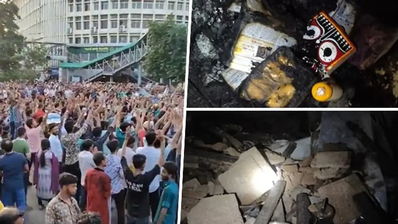 Bangladesh unrest: Hindus chant 'Hare Krishna, Hare Rama' in Dhaka amidst surge in attacks; WATCH viral video Bangladesh unrest: Hindus chant 'Hare Krishna, Hare Rama' in Dhaka amidst surge in attacks; WATCH viral video