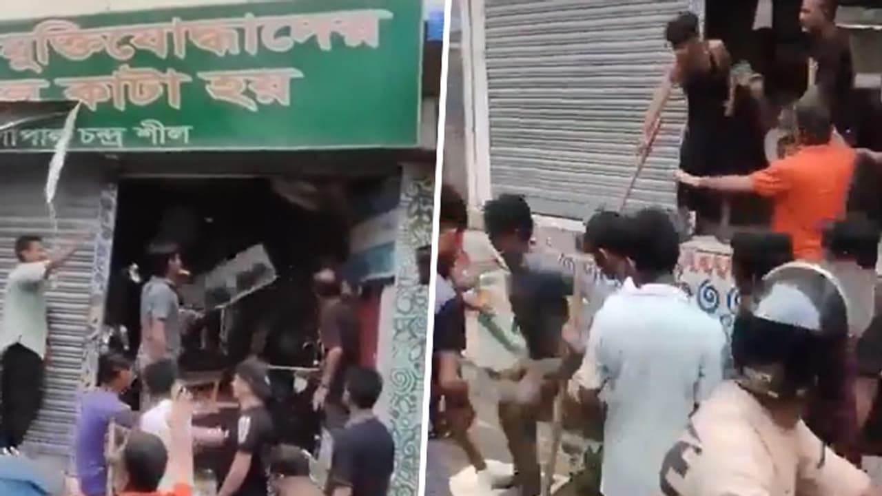 SHOCKING! Salon owned by Bangladeshi Hindu vandalized in Dhaka amidst rising unrest; WATCH viral video