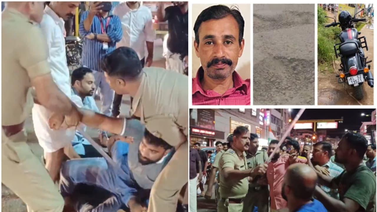 പട്ടാമ്പിയിൽ റോഡിലെ കുഴിയിൽ വീണ് വിമുക്തഭടൻ മരിച്ച സംഭവം; പ്രതീകാത്മക മൃതദേഹവുമായി യൂത്ത് കോൺഗ്രസ്, സംഘർഷം