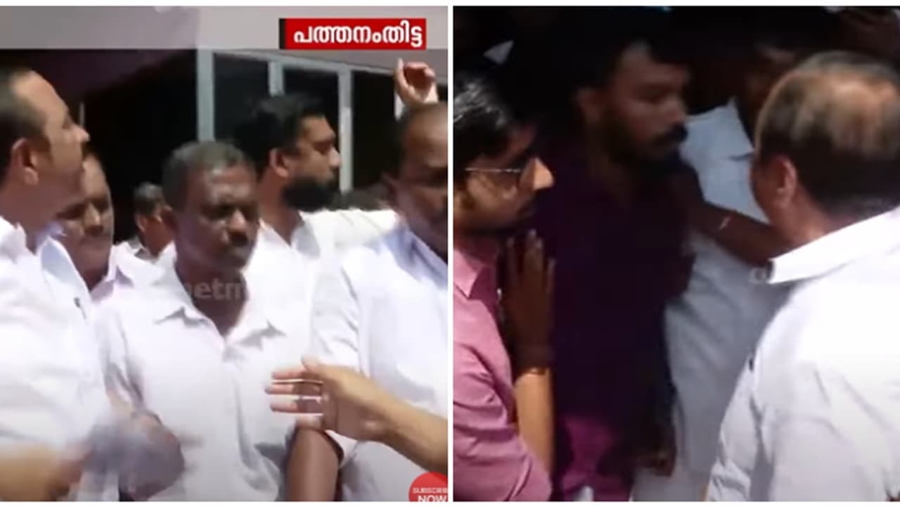 പ്രതിപക്ഷ നേതാവിനോടുള്ള ചോദ്യം പ്രവർത്തകർക്ക് ഇഷ്ടമായില്ല, കൈരളി ടിവി റിപ്പോർട്ടർക്ക് നേരെ നേരെ കയ്യേറ്റശ്രമം പ്രതിപക്ഷ നേതാവിനോടുള്ള ചോദ്യം പ്രവർത്തകർക്ക് ഇഷ്ടമായില്ല, കൈരളി ടിവി റിപ്പോർട്ടർക്ക് നേരെ നേരെ കയ്യേറ്റശ്രമം