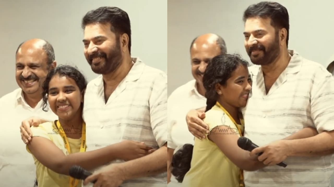 'കൈ അല്ല, കെട്ടിപ്പിടിക്കണം എനിക്ക്'; കുട്ടി ആരാധികയുടെ ആഗ്രഹം സാധിച്ച് മമ്മൂട്ടി 'കൈ അല്ല, കെട്ടിപ്പിടിക്കണം എനിക്ക്'; കുട്ടി ആരാധികയുടെ ആഗ്രഹം സാധിച്ച് മമ്മൂട്ടി