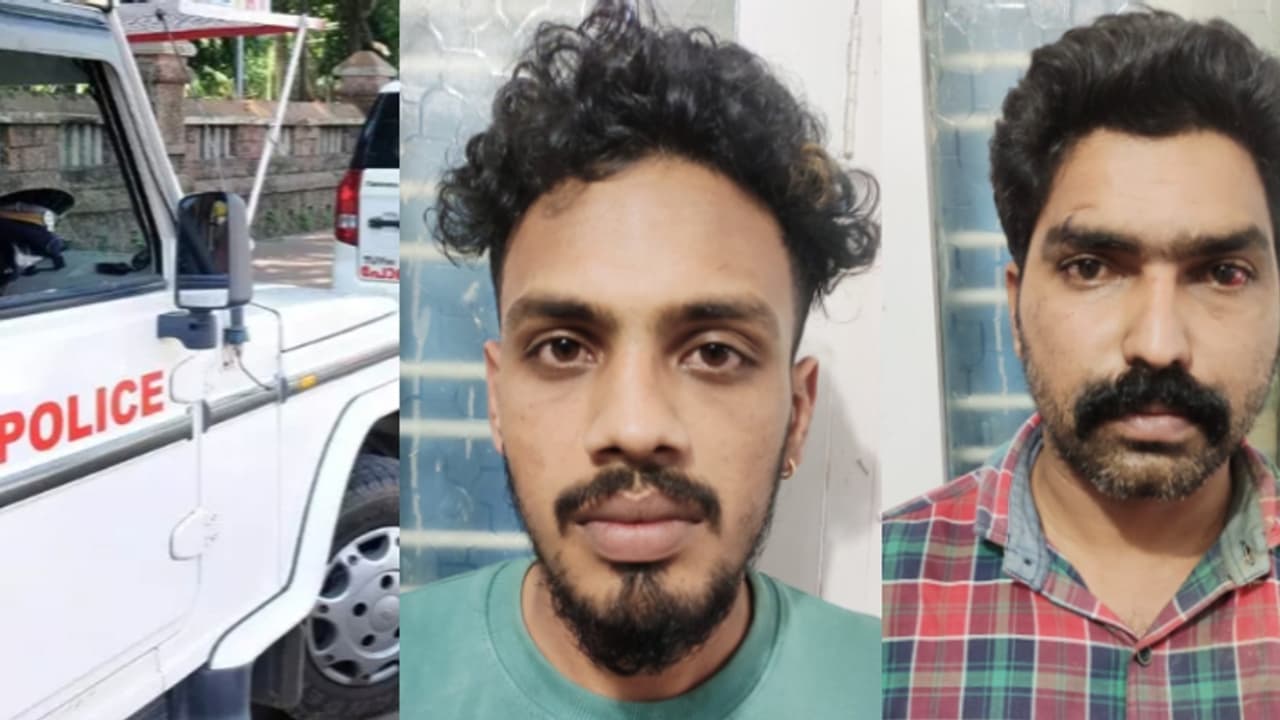 നീയാരാടാ ചോദിക്കാൻ, കോളറിൽ പിടിച്ച് പൊലീസുകാരന് നേരെ കയ്യേറ്റം; കാർ തടഞ്ഞ് 2 പേരെ പൊക്കി, ഒരാൾ സ്ഥിരം പ്രതി!