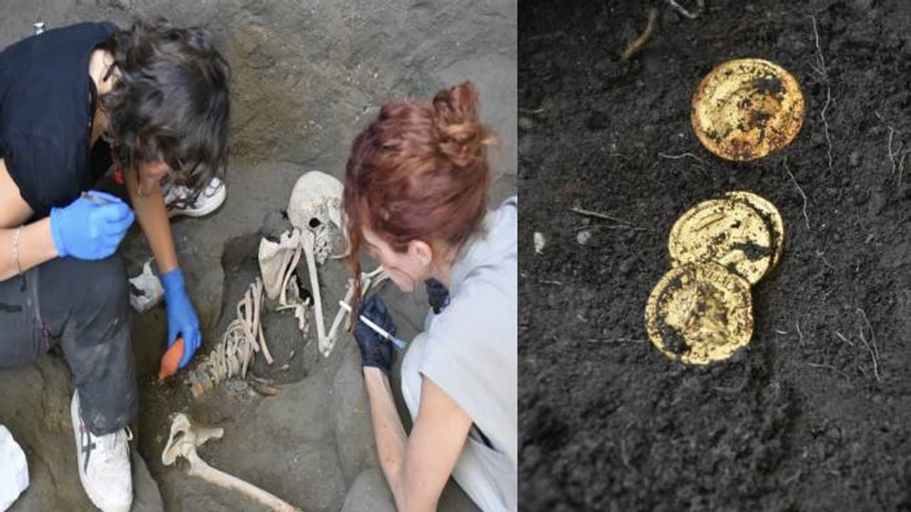 2000 കൊല്ലം മുമ്പുള്ള അസ്ഥികൂടം, ചുറ്റും സ്വർണവും വെള്ളിയും, അഗ്നിപർവ്വതസ്ഫോടനത്തിൽ പെട്ടവരുടെ ശേഷിപ്പുകൾ 2000 കൊല്ലം മുമ്പുള്ള അസ്ഥികൂടം, ചുറ്റും സ്വർണവും വെള്ളിയും, അഗ്നിപർവ്വതസ്ഫോടനത്തിൽ പെട്ടവരുടെ ശേഷിപ്പുകൾ