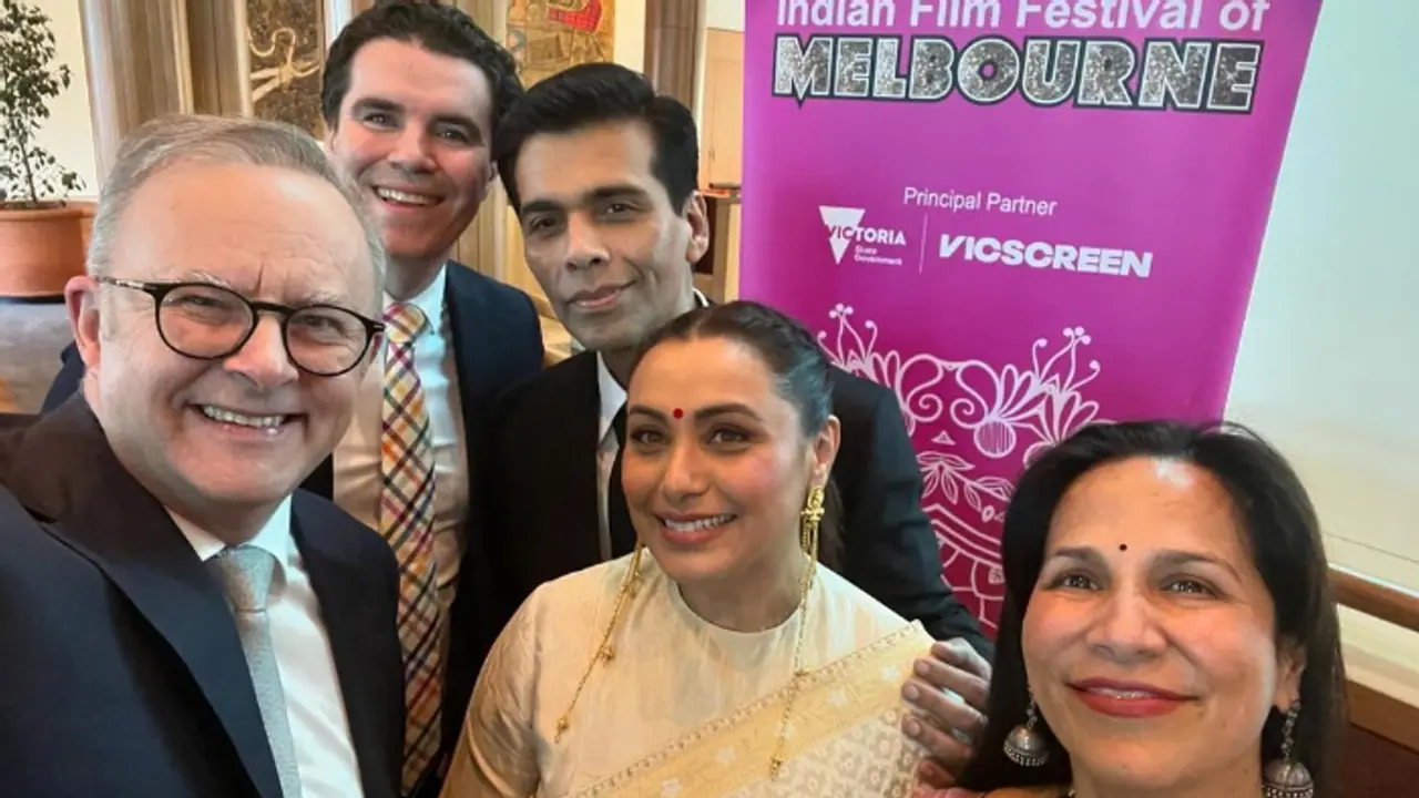 [SEE PICS] Australia PM Anthony Albanese's selfie with Rani Mukerji and Karan Johar is going viral 