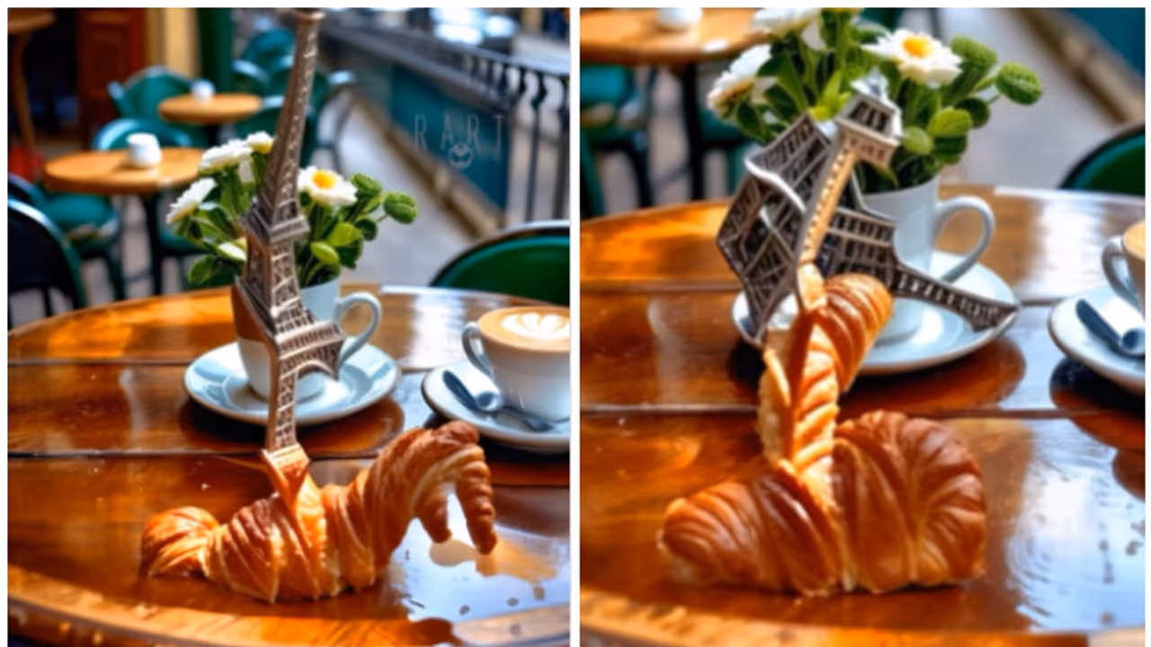  Viral Video: AI Generated dance of Croissant and Eiffel Tower steals the show online [WATCH] 