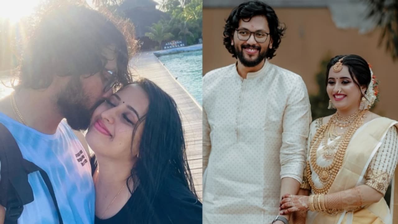 ഭര്ത്താവിനൊപ്പമുള്ള ചിത്രവുമായി ഐശ്വര്യ രാജീവ്; സ്നേഹമറിയിച്ച് ആരാധകര് ഭര്ത്താവിനൊപ്പമുള്ള ചിത്രവുമായി ഐശ്വര്യ രാജീവ്; സ്നേഹമറിയിച്ച് ആരാധകര്