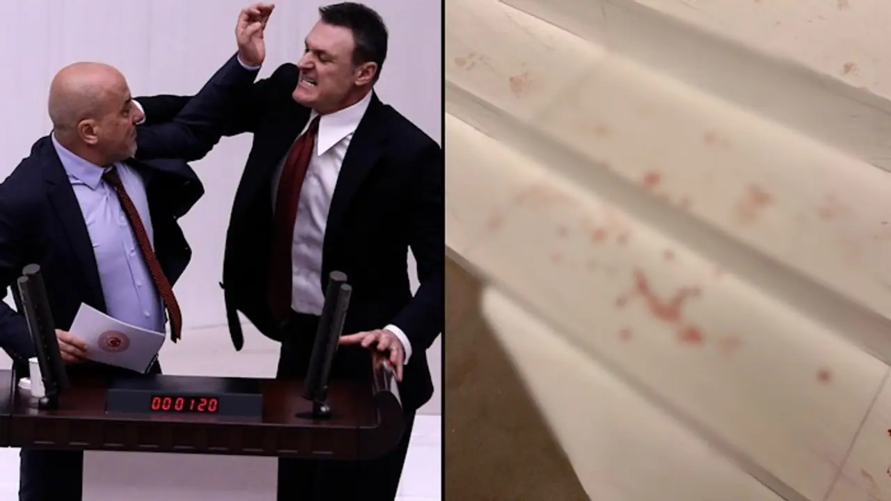 Turkish Parliament turns into 'bloody' mess as violent brawl erupts over jailed MP; WATCH viral videos Turkish Parliament turns into 'bloody' mess as violent brawl erupts over jailed MP; WATCH viral videos