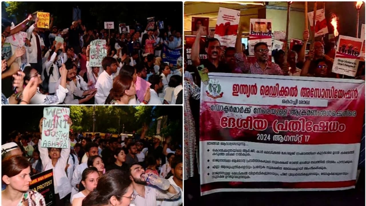 രാജ്യതലസ്ഥാനത്ത് പ്രതിഷേധ ജ്വാല! പൊലീസ് വിലക്ക് ലംഘിച്ച് ജന്തർ മന്തറിൽ ഡോക്ടർമാർ, കൊച്ചിയിലും പ്രതിഷേധം രാജ്യതലസ്ഥാനത്ത് പ്രതിഷേധ ജ്വാല! പൊലീസ് വിലക്ക് ലംഘിച്ച് ജന്തർ മന്തറിൽ ഡോക്ടർമാർ, കൊച്ചിയിലും പ്രതിഷേധം