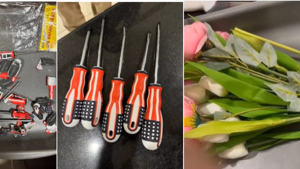 ഒറ്റനോട്ടത്തിൽ സ്ക്രൂഡ്രൈവറും പ്ലാസ്റ്റിക് പൂവും, നെടുമ്പാശ്ശേരി പരിശോധനയിൽ യുവതി കുടുങ്ങി, കടത്തിയത് സ്വര്‍ണം