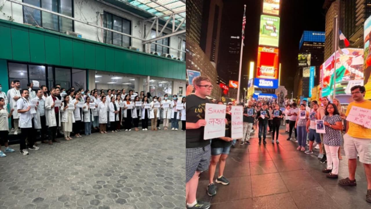 Kolkata rape murder horror: Demand for justice sparks global outcry from New York to Pakistan (WATCH) Kolkata rape murder horror: Demand for justice sparks global outcry from New York to Pakistan (WATCH)