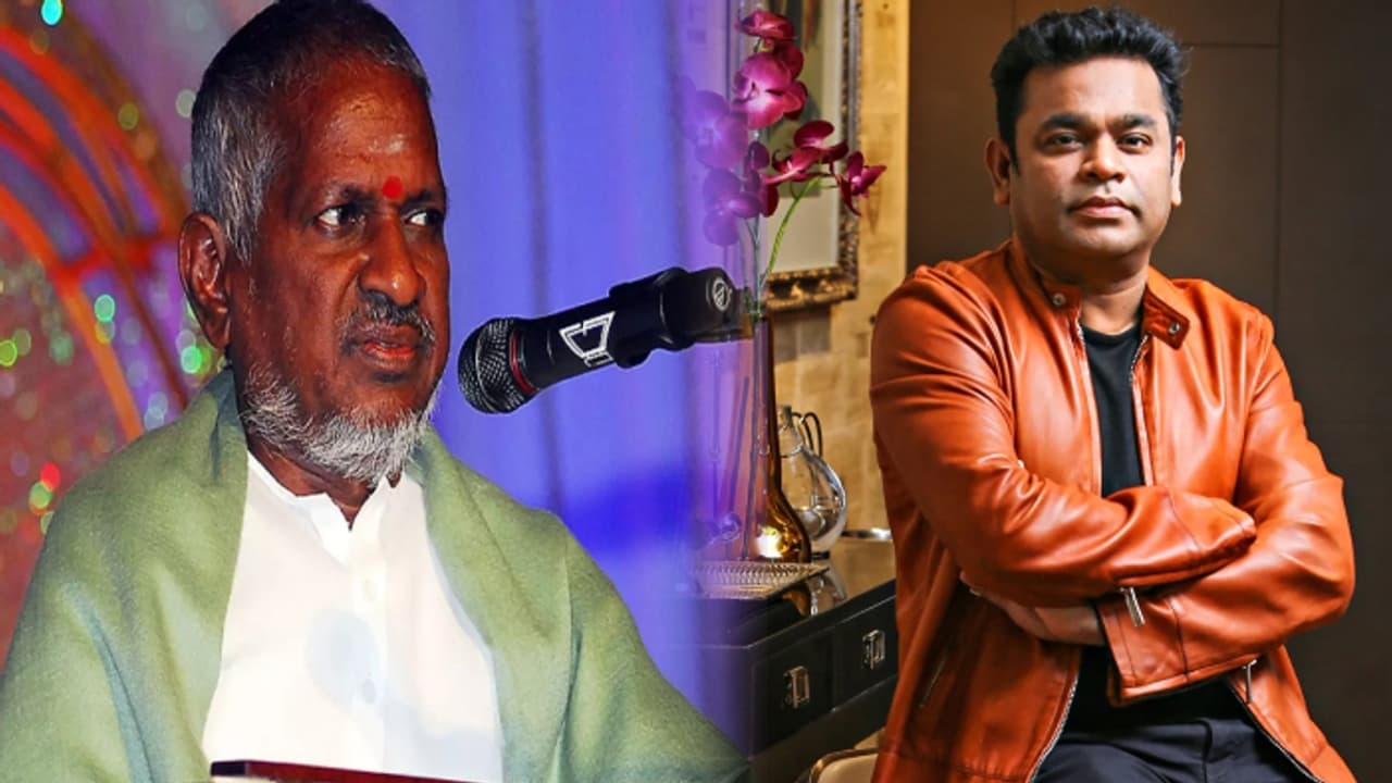 ஆஸ்கர் நாயகனுக்கு விழா.. மேடையிலேயே சூசகமாக மட்டம் தட்டிய இளையராஜா? பதிலுக்கு அன்பால் அடித்த ARR!