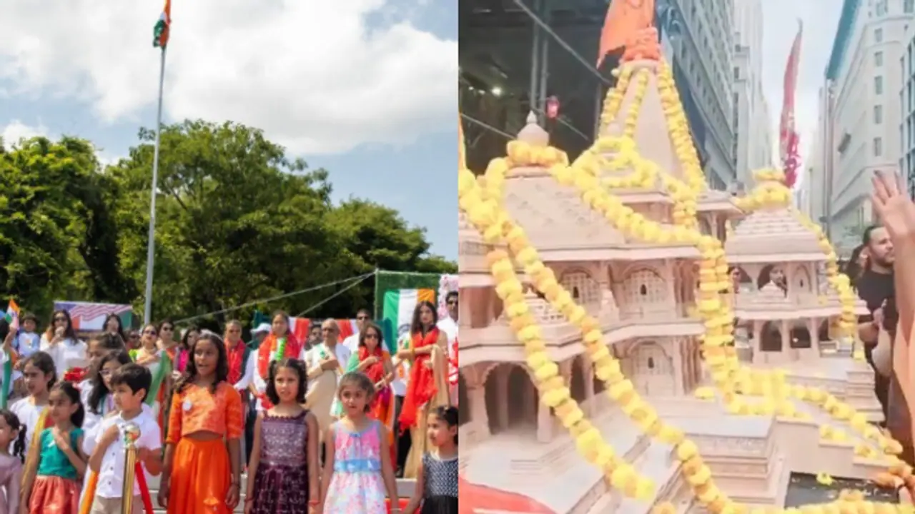 India Day Parade New York: Ram Mandir float graces parade; sparks protests, controversy [WATCH]