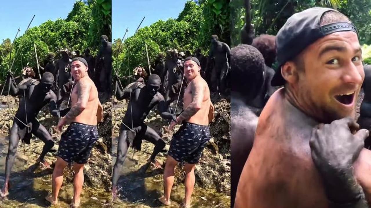 ದಟ್ಟಾರಣ್ಯದಲ್ಲಿರೋ ಆದಿವಾಸಿಗಳ ಭೇಟಿಗೆ ಹೋದ ಆಸ್ಟ್ರೇಲಿಯಾ ಯೂಟ್ಯೂಬರ್ಗೆ ಆಯ್ತು ವಿಚಿತ್ರ ಅನುಭವ ದಟ್ಟಾರಣ್ಯದಲ್ಲಿರೋ ಆದಿವಾಸಿಗಳ ಭೇಟಿಗೆ ಹೋದ ಆಸ್ಟ್ರೇಲಿಯಾ ಯೂಟ್ಯೂಬರ್ಗೆ ಆಯ್ತು ವಿಚಿತ್ರ ಅನುಭವ