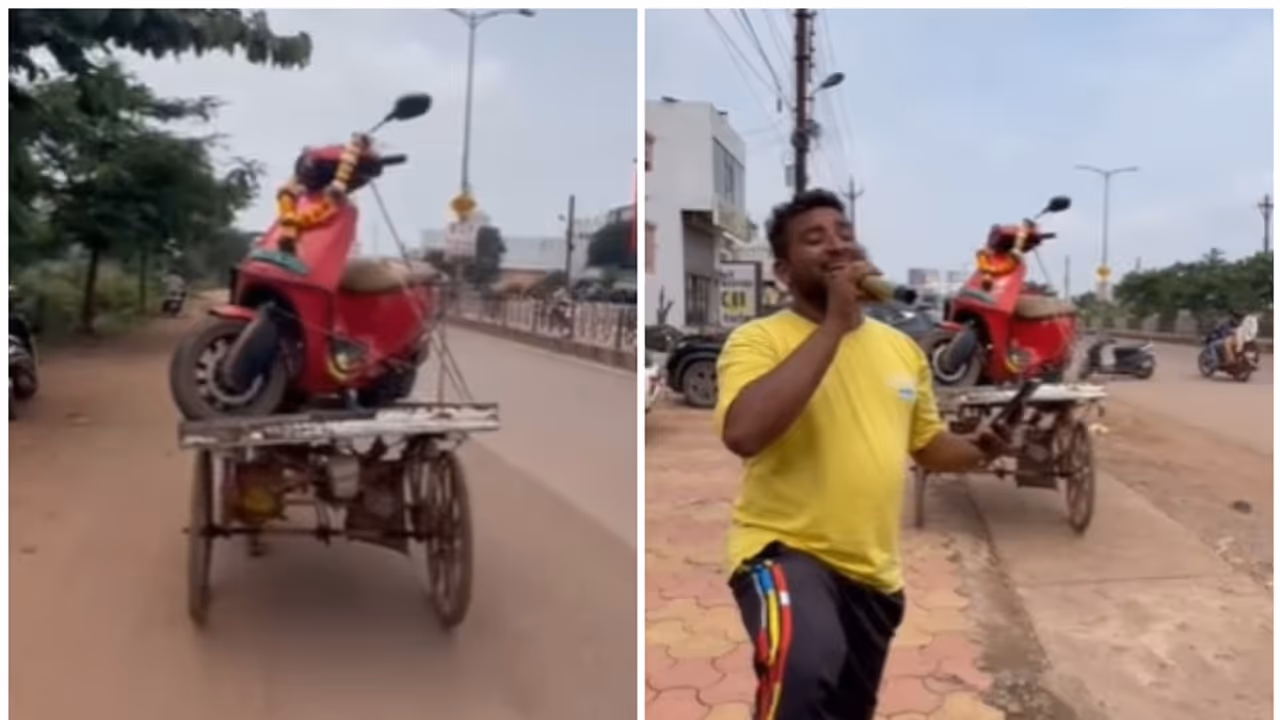  WATCH: Chhattisgarh resident protests ola electric service with song ‘Mujhko Saza Di Ola Ne’