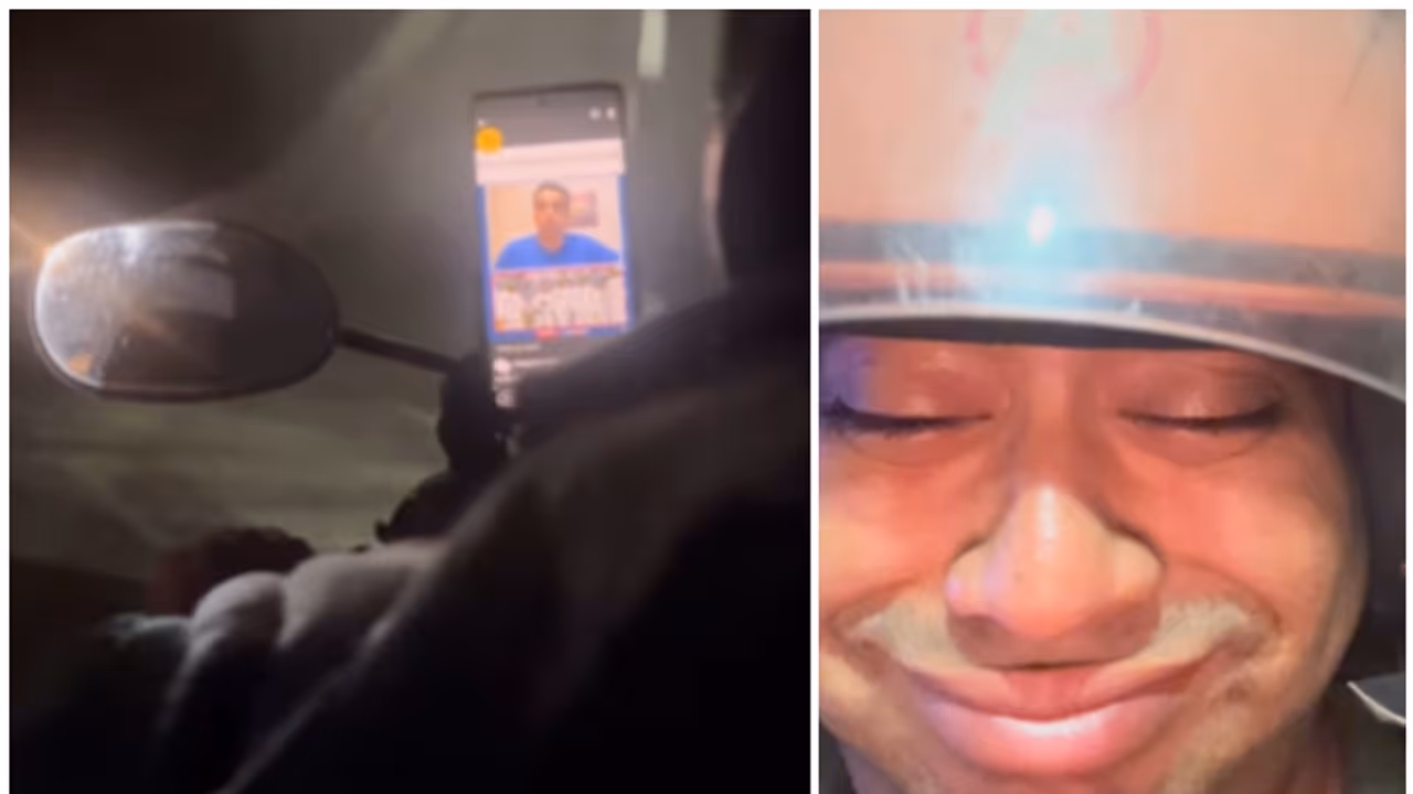 Viral video shows Rapido driver watching youtube while riding: A shocking safety breach