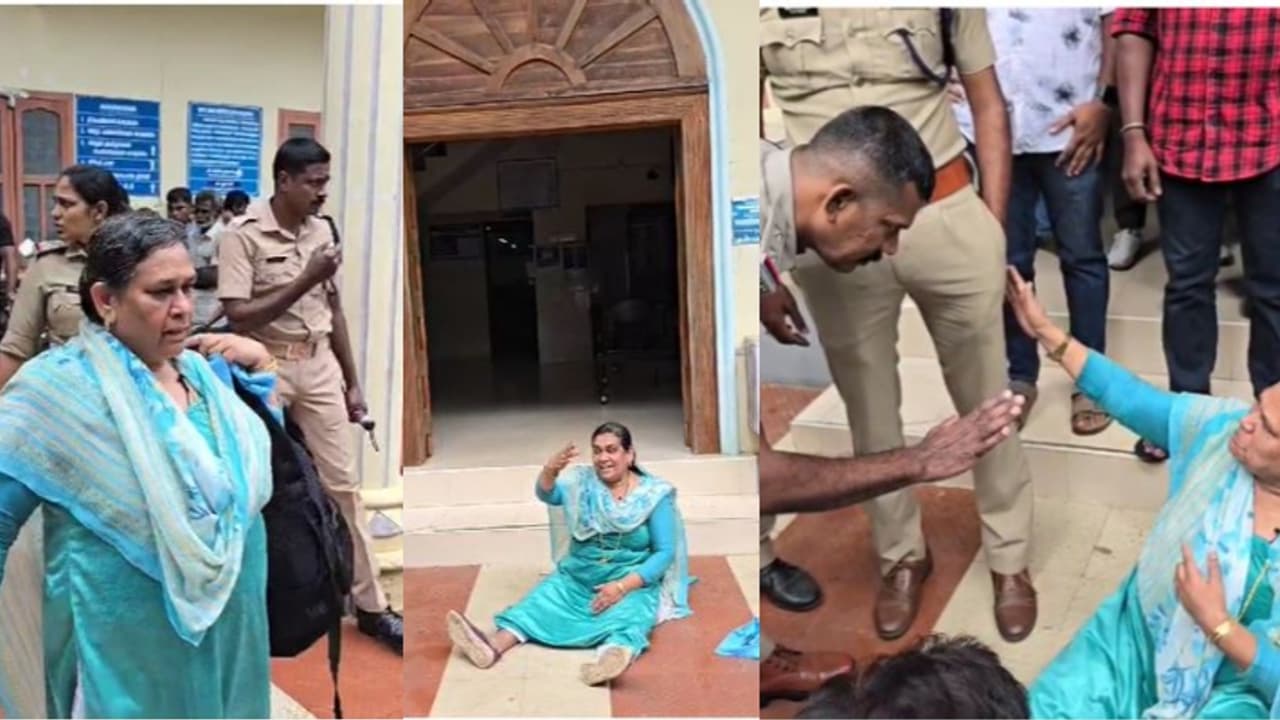 'എത്ര പരാതി നൽകിയിട്ടും നടപടിയില്ല സാറേ; ദേഹത്ത് മണ്ണെണ്ണയൊഴിച്ച് 55 കാരി, പഞ്ചായത്ത് ഓഫീസിൽ ആത്മഹത്യ ഭീഷണി 'എത്ര പരാതി നൽകിയിട്ടും നടപടിയില്ല സാറേ; ദേഹത്ത് മണ്ണെണ്ണയൊഴിച്ച് 55 കാരി, പഞ്ചായത്ത് ഓഫീസിൽ ആത്മഹത്യ ഭീഷണി