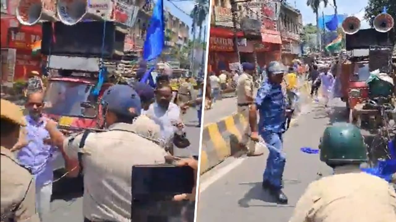 Bharat Bandh protests turn violent in Patna: Police lathicharge; major rail, road disrupted (WATCH)