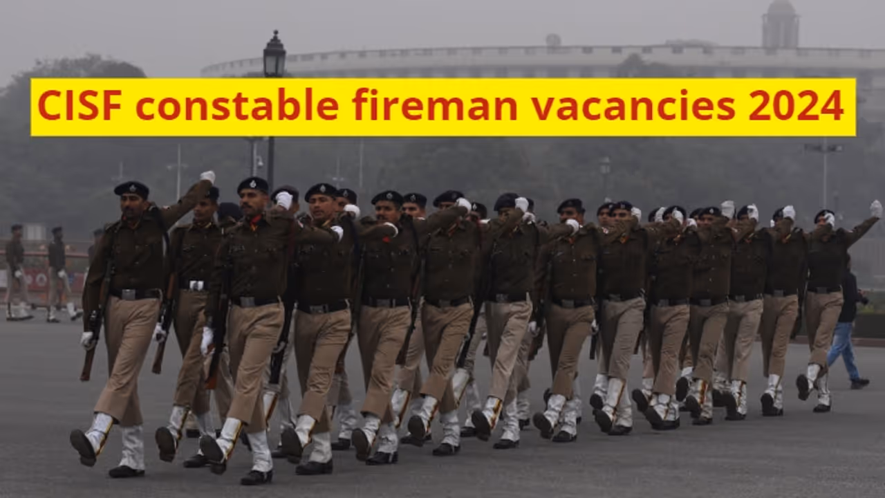 CISF ನಲ್ಲಿ 1130 ಫೈರ್ಮ್ಯಾನ್ ಹುದ್ದೆಗಳು: 12ನೇ ತರಗತಿ ಪಾಸಾದವರು ಅರ್ಜಿ ಸಲ್ಲಿಸಿ CISF ನಲ್ಲಿ 1130 ಫೈರ್ಮ್ಯಾನ್ ಹುದ್ದೆಗಳು: 12ನೇ ತರಗತಿ ಪಾಸಾದವರು ಅರ್ಜಿ ಸಲ್ಲಿಸಿ